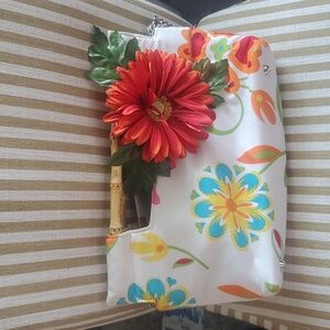 BRACIANO FLORAL LADY PURSE.